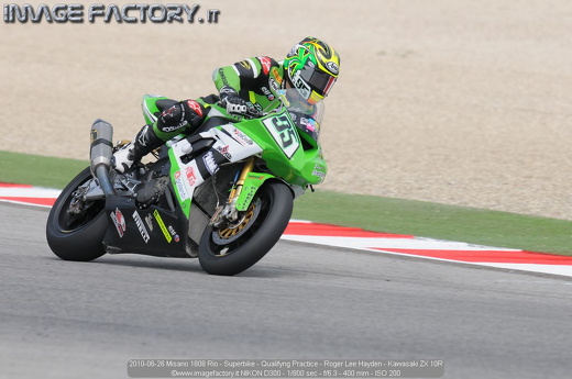 2010-06-26 Misano 1808 Rio - Superbike - Qualifyng Practice - Roger Lee Hayden - Kawasaki ZX 10R